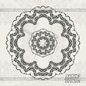 Abstract lace pattern background with place for text - vector image