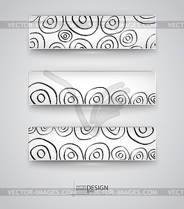 Web design templates. Set of Banners - vector EPS clipart