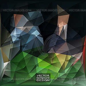 Geometric Triangular Abstract Modern Background - stock vector clipart