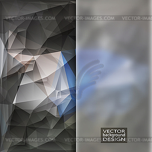 Multicolor Design Templates with Frosted Glass - vector clipart