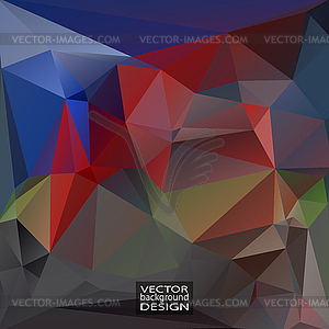 Geometric Triangular Abstract Modern Background - vector clipart