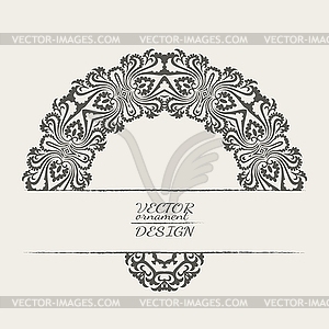 Abstract lace pattern background with place for text - vector image