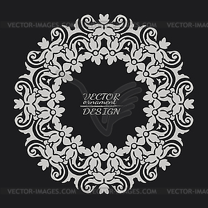 Abstract lace pattern background with place for text - vector image