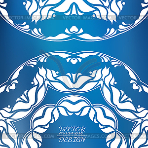 Abstract lace pattern background with place for text - vector EPS clipart