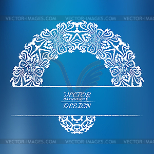 Abstract lace pattern background with place for text - vector image