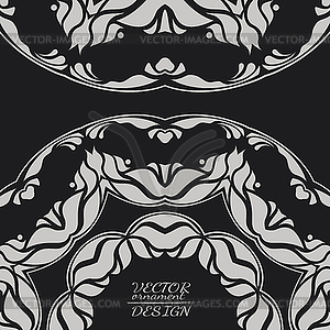 Abstract lace pattern background with place for text - vector clipart