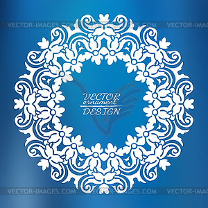 Abstract lace pattern background with place for text - vector image