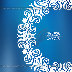 Abstract lace pattern background with place for text - royalty-free vector image