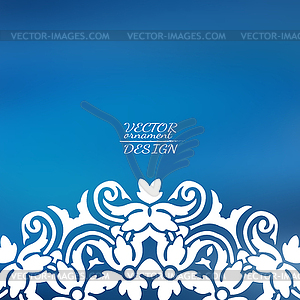 Abstract lace pattern background with place for text - vector clipart