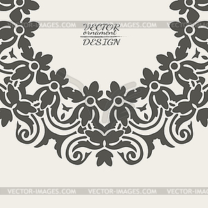 Abstract lace pattern background with place for text - vector image