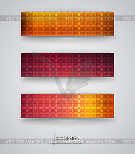 Set of Banners with Multicolored Blurred Backgrounds - vector clipart