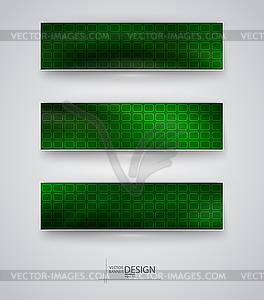 Set of Banners with Multicolored Blurred Backgrounds - vector clipart