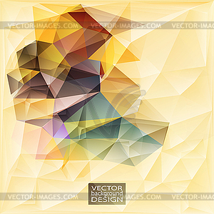 Geometric Triangular Abstract Modern Background - vector image