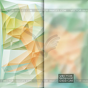 Multicolor Design Templates with Frosted Glass - vector clipart