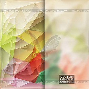 Multicolor Design Templates with Frosted Glass - vector clip art