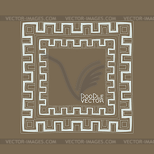 Doodle Border Frames - vector clipart