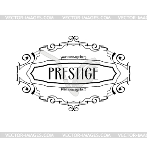 Elegant monogram design template - vector clip art