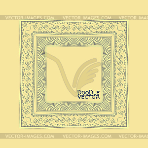 Doodle Border Frames - vector clip art
