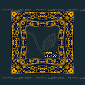 Doodle Border Frames - vector clipart