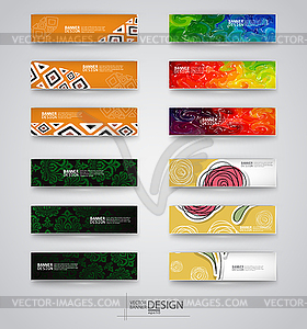 Web design templates. Set of Banners - vector clipart