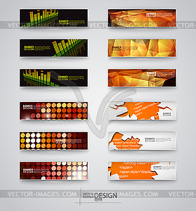 Web design templates. Set of Banners - vector clipart / vector image