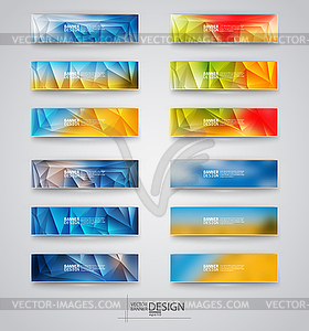 Color banners set.  - vector clip art