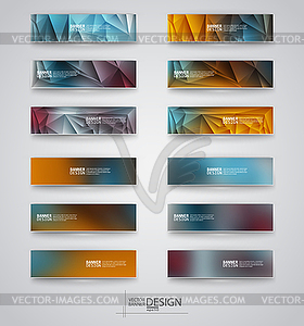 Color banners set.  - vector clipart