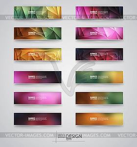 Color banners set.  - vector image