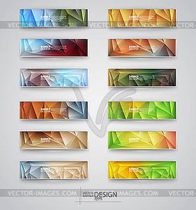 Color banners set.  - vector clip art