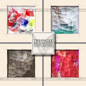 Multicolor Design Templates Set. Geometric - vector image