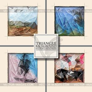 Multicolor Design Templates Set. Geometric - vector image