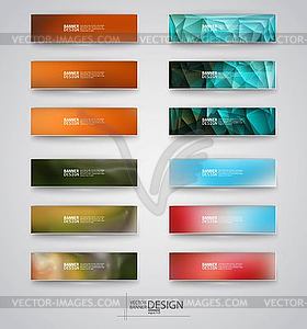 Color banners set.  - vector clipart