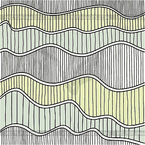 Sketch Wave Abstract Background - vector clipart / vector image