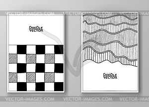 Set of abstract design templates - vector image