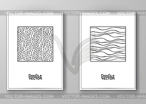 Set of abstract design templates - vector clipart