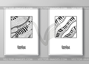 Set of abstract design templates - vector image