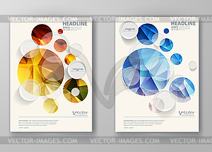 Set of abstract design templates - vector clipart