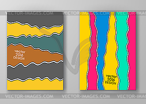 Set of abstract design templates - vector image