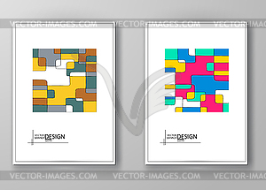 Set of abstract design templates - vector clipart / vector image