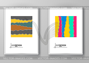 Set of abstract design templates - vector image