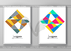 Set of abstract design templates - vector clipart