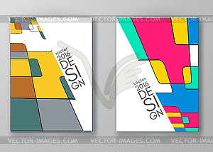 Set of abstract design templates - vector clipart