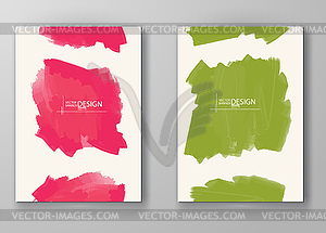 Abstract Background with watercolor element - vector image