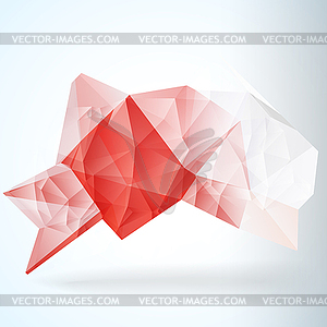 Geometric Triangular Abstract Background - vector image