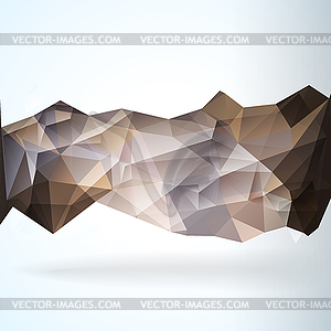 Geometric Triangular Abstract Background - vector clip art