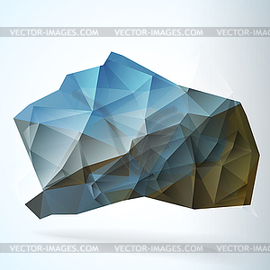 Geometric Triangular Abstract Background - vector clipart