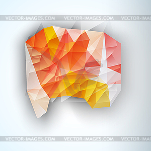 Geometric Triangular Abstract Background - stock vector clipart