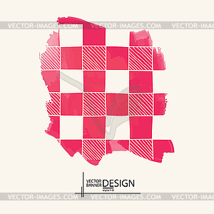 Abstract Background with watercolor element - vector clipart