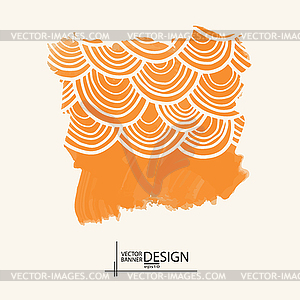 Abstract Background with watercolor element - royalty-free vector image