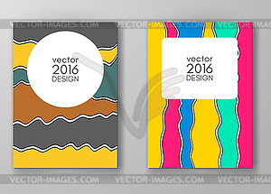 Set of abstract design templates - vector clipart